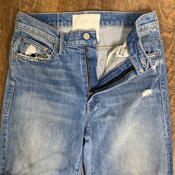 MOTHER SUPERIOR INSIDER CROP STEP CHEW IN DESTROYED BILLS HIRISE STRAIGHT LEG - Picture 11 of 16